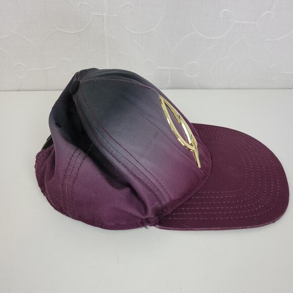 DC Comics Mens/Kids The Flash Logo Superhero Metal Baseball Snap Back Hat Purple - Picture 3 of 12